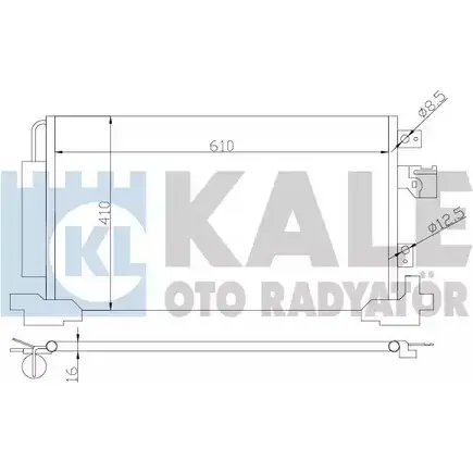 Радиатор кондиционера KALE OTO RADYATOR 017FSV 381700 3139579 TK84U 2R изображение 0