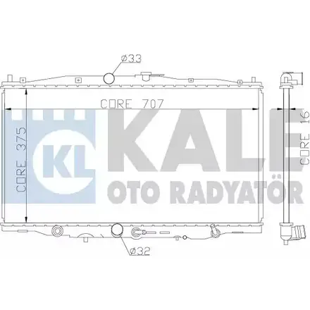 Радиатор охлаждения двигателя KALE OTO RADYATOR 3139592 384100 G E4YLXD OANFDM изображение 0