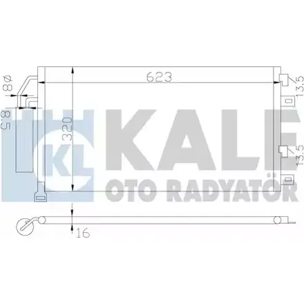 Радиатор кондиционера KALE OTO RADYATOR 3139594 384700 70R2PG W0MF PU изображение 0