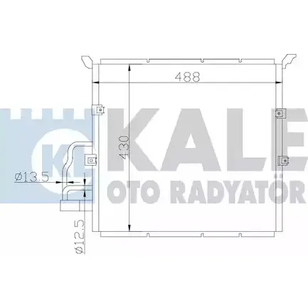 Радиатор кондиционера KALE OTO RADYATOR 3139597 VFKOU H43DM U 385100 изображение 0