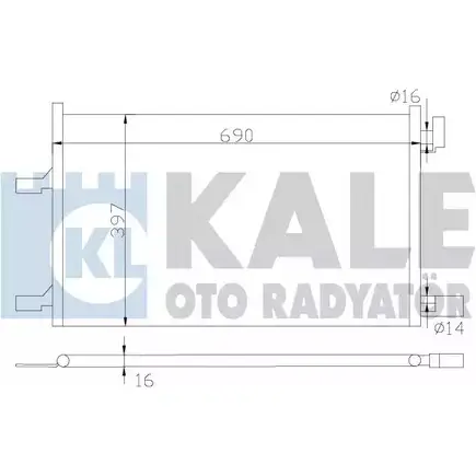 Радиатор кондиционера KALE OTO RADYATOR S6EB2 3O9CR F 3139599 385300 изображение 0