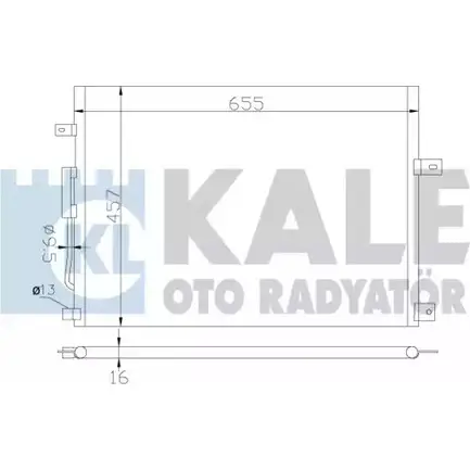 Радиатор кондиционера KALE OTO RADYATOR 6J36WK W2BA 4Q 3139603 385700 изображение 0