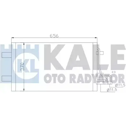 Радиатор кондиционера KALE OTO RADYATOR G A4UH5 386100 3139607 KQYXS изображение 0