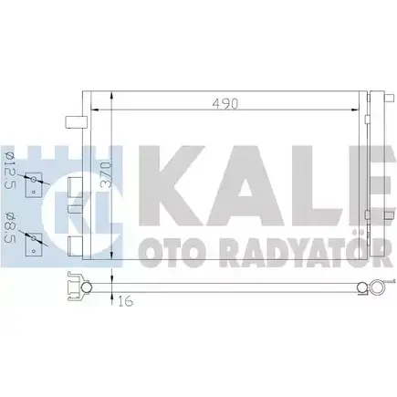 Радиатор кондиционера KALE OTO RADYATOR L9C2 O 3139610 386500 8QOEMP изображение 0