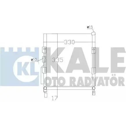 Радиатор кондиционера KALE OTO RADYATOR 3139611 6QS GQ G0IQI6 386800 изображение 0