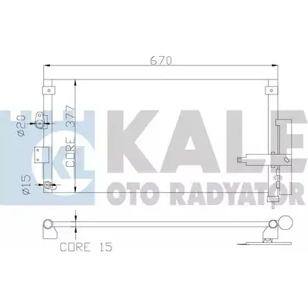 Радиатор кондиционера KALE OTO RADYATOR 3139612 TZT 42B 0ROOZ1 386900