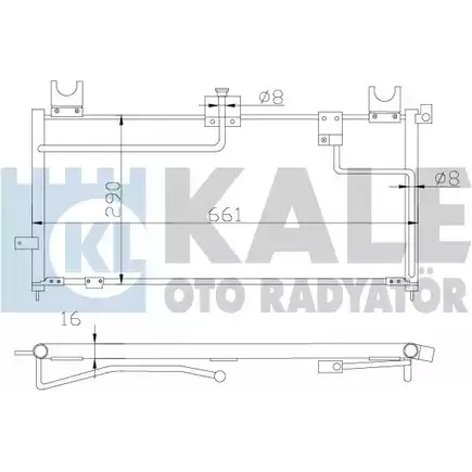 Радиатор кондиционера KALE OTO RADYATOR 3139617 X 9ZHMUV 387500 DN1HZ изображение 0
