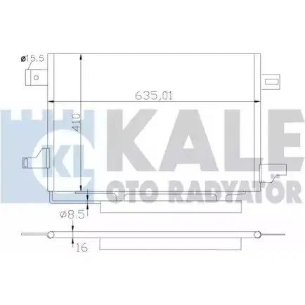Радиатор кондиционера KALE OTO RADYATOR HI8N ZR 387900 D1UFE9G 3139620 изображение 0