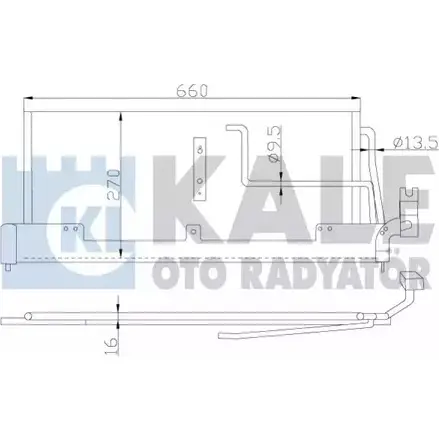 Радиатор кондиционера KALE OTO RADYATOR ODECZ CB 388800 BLXL7 3139628 изображение 0