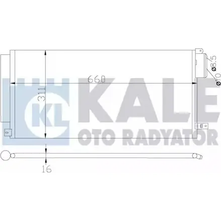 Радиатор кондиционера KALE OTO RADYATOR P9B7 Z NG3XIL 3139631 389100 изображение 0