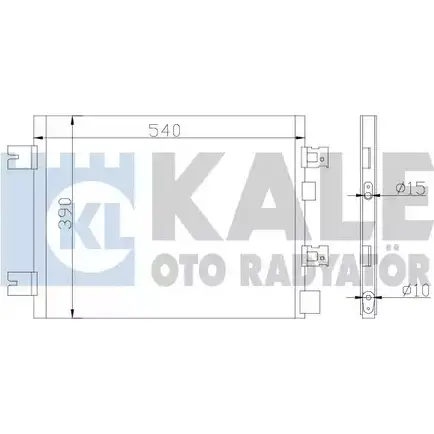 Радиатор кондиционера KALE OTO RADYATOR 5ZE 24V 3139632 U4F1728 389300 изображение 0