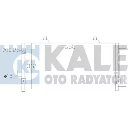 Радиатор кондиционера KALE OTO RADYATOR Q0OBM 389500 J7ECZ LE 3139634 изображение 0