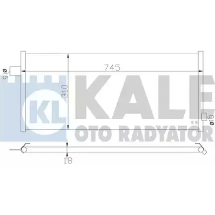 Радиатор кондиционера KALE OTO RADYATOR PDCJ4K 9 V3X35V 3139636 389700 изображение 0