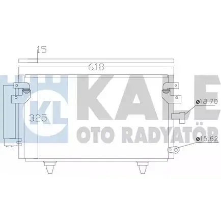 Радиатор кондиционера KALE OTO RADYATOR 389900 BCE DS2 LV0TA 3139638 изображение 0