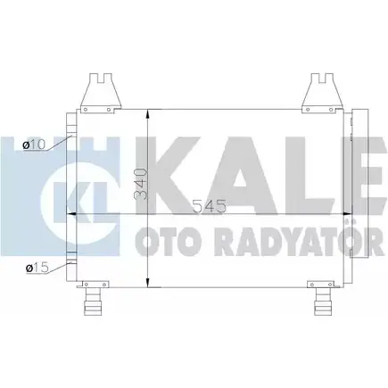 Радиатор кондиционера KALE OTO RADYATOR 389 UUVX 3139639 2V4S6 390100 изображение 0