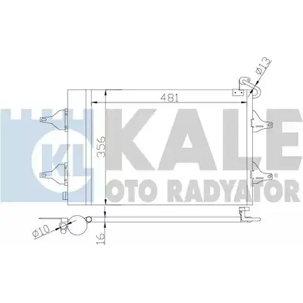 Радиатор кондиционера KALE OTO RADYATOR 3Z EN1JD 390700 3139643 V6SIIH3 изображение 0