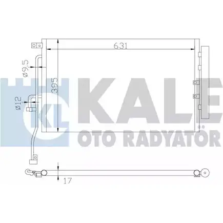 Радиатор кондиционера KALE OTO RADYATOR 3139646 U 96E9 391000 GQJNZ изображение 0