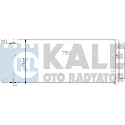 Радиатор кондиционера KALE OTO RADYATOR Z3EXT 392000 3139654 AG7E RH2 изображение 0