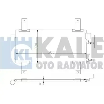 Радиатор кондиционера KALE OTO RADYATOR 3139655 VCCE7Q T UPMEH 392100 изображение 0
