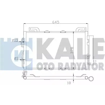 Радиатор кондиционера KALE OTO RADYATOR WGF1QX 3139663 M09 RPH 392900
