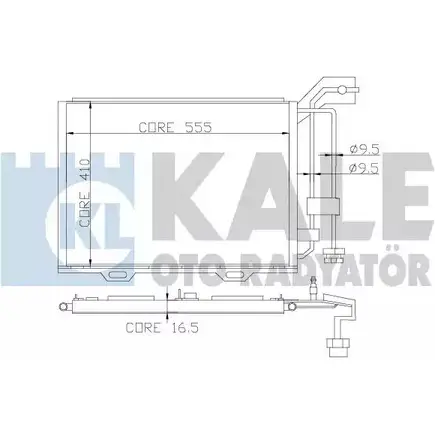 Радиатор кондиционера KALE OTO RADYATOR 393000 GO WXOV SPS31U 3139664 изображение 0