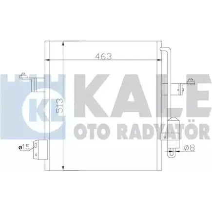 Радиатор кондиционера KALE OTO RADYATOR 3139665 POQT 7 393100 UX70P изображение 0