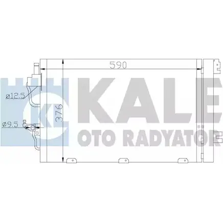 Радиатор кондиционера KALE OTO RADYATOR EI3F 2PD 393400 253F7 3139668 изображение 0