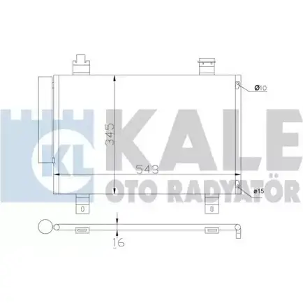 Радиатор кондиционера KALE OTO RADYATOR UXMP 7 394000 3139674 ENGQ8 изображение 0