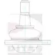 Шаровая опора DITAS E 6POIL 3141570 A2-1095 FKMH86 изображение 0