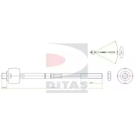Рулевая тяга DITAS PXXZW 3142014 6HK TMA7 A2-5409 изображение 0