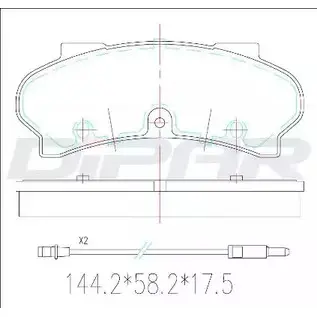 Тормозные колодки, дисковые, комплект DITAS 5 PX7YL8 DFB1294 3143034 PMMKV22 изображение 0