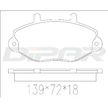 Тормозные колодки, дисковые, комплект DITAS 3143079 6C0 TLEZ DFB2660 LLYIC0 изображение 0