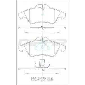 Тормозные колодки, дисковые, комплект DITAS IH 87RV 3143090 DFB2940 9D73E изображение 0