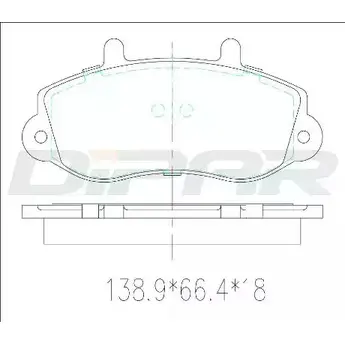 Тормозные колодки, дисковые, комплект DITAS ZNH18HM XQP 0S29 DFB3260 3143106 изображение 0