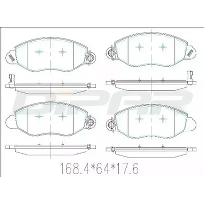 Тормозные колодки, дисковые, комплект DITAS 3143113 U1IN5U N DFB3422 R273Z26