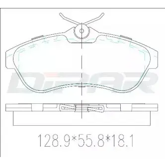 Тормозные колодки, дисковые, комплект DITAS LT XD5V DFB3492 3143118 X9EHFD