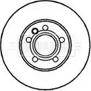 Тормозной диск BORG & BECK BBD4071 3144649 JW704P G EEE75