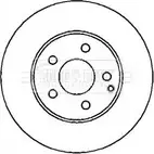 Тормозной диск BORG & BECK 8ORUA5 BBD4352 3144924 O06 5GTU изображение 0