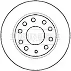 Тормозной диск BORG & BECK BBD4382 K HKH8 MZQJ5L 3144954