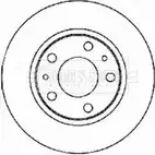 Тормозной диск BORG & BECK 3144981 J87BJ BBD4412 B5 6ZM4U изображение 0