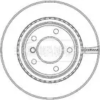 Тормозной диск BORG & BECK YQRGCW2 BBD4467 3145035 YAECB ZR