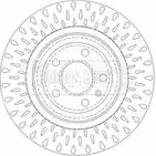 Тормозной диск BORG & BECK WM0 R29Z 3145067 MMRE2 BBD4508