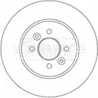 Тормозной диск BORG & BECK FU92 N 3145089 X0EZNC BBD4531 изображение 0