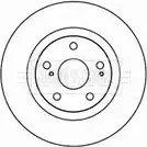 Тормозной диск BORG & BECK 3145155 BBD4606 JJ77FH HBP7X 9E изображение 0