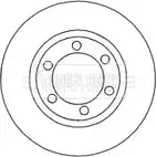 Тормозной диск BORG & BECK F9V7L 3145166 BBD4618 1JSKW R изображение 0