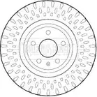 Тормозной диск BORG & BECK IXERWZW 24FAO 5 3145171 BBD4624