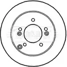 Тормозной диск BORG & BECK 3145213 S 0XLSD O9Y65AW BBD4671 изображение 0