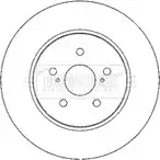 Тормозной диск BORG & BECK VBE93SS XC2J T5L BBD4683 3145224