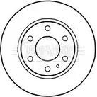 Тормозной диск BORG & BECK LS Z9TX 3145251 V5ICU BBD4710 изображение 0