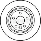 Тормозной диск BORG & BECK M5Z0J C BBD4759 2E6ZAN 3145294 изображение 0